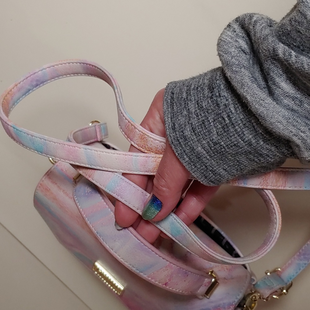 Betsey Johnson Luv Betsey Marble Mini Crossbody Hand Bag - Picture 9 of 16